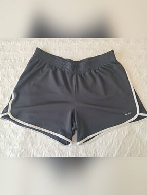 Women's Athletic Shorts - Charcoal with White Trim